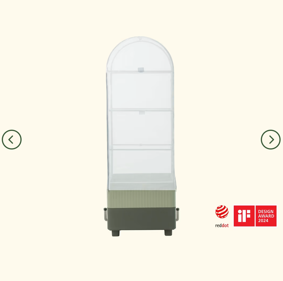 EZCube Self-Watering Planter 21" x 24" + Cage & Cover Bundle