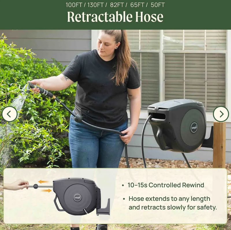 Vego Retractable Hose Reel Set