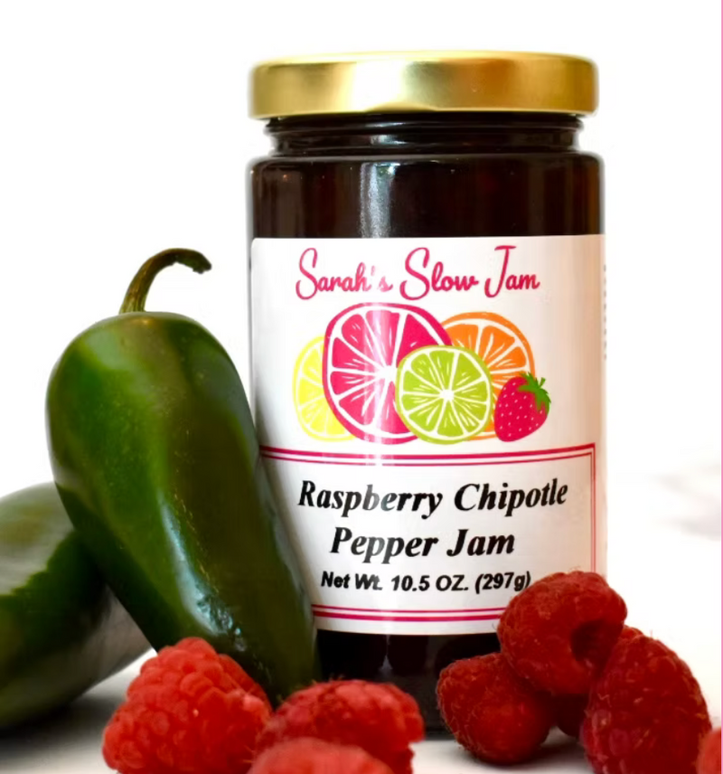 Chipotle Raspberry Jam Sarah’s Slow Jam