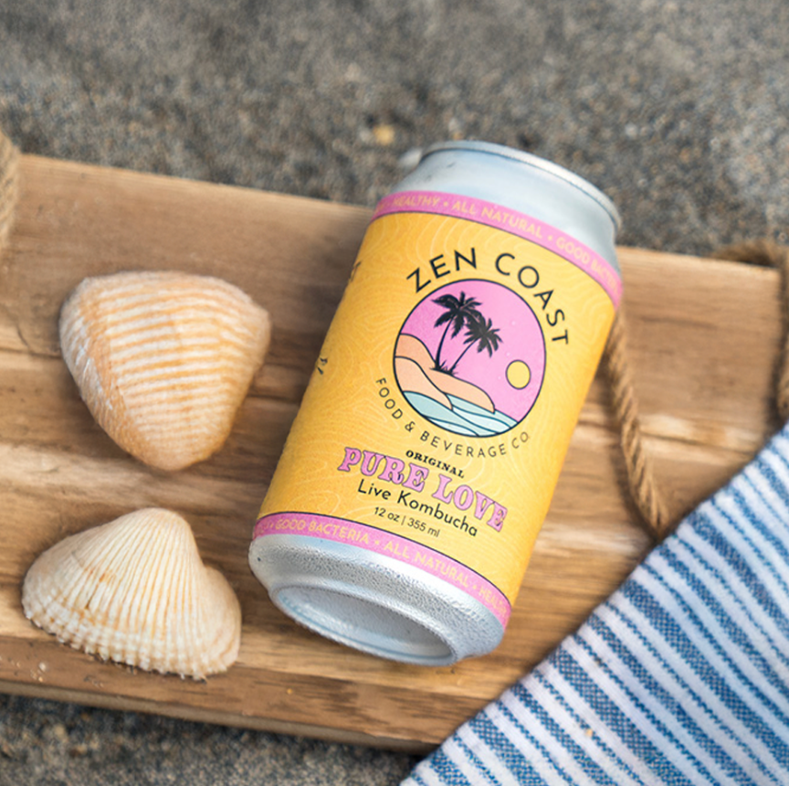 Pure Love Zen Coast Kombucha