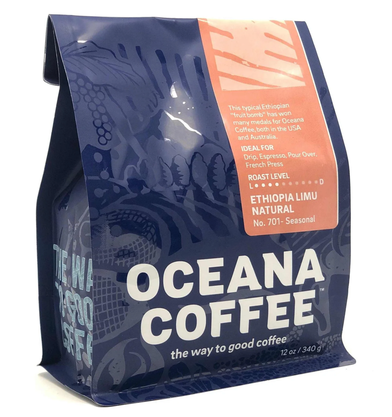 Ethiopia Limu Natural - Light Medium Roast - Coffee Oceana