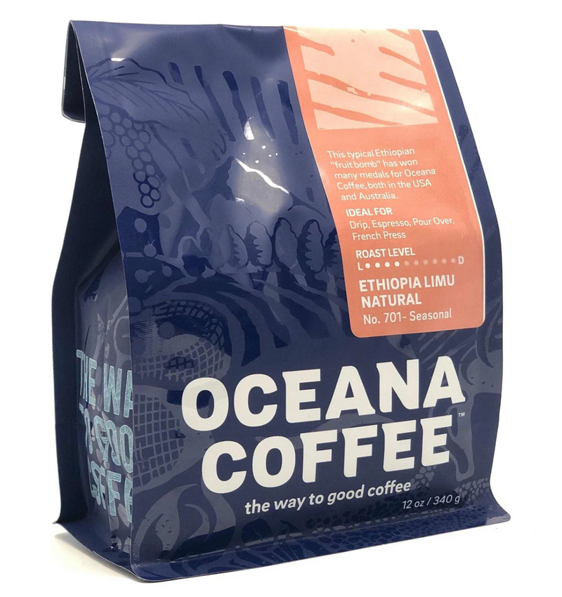 Ethiopia Limu Natural - Light Medium Roast - Coffee Oceana