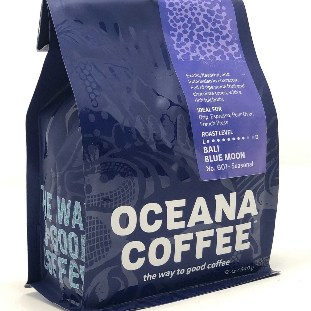 Bali Blue Moon - Organic Beans - Medium Dark Roast - Coffee Oceana