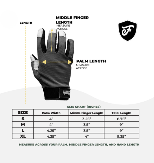 Rugged Guard Leather Gloves - Garden Flower