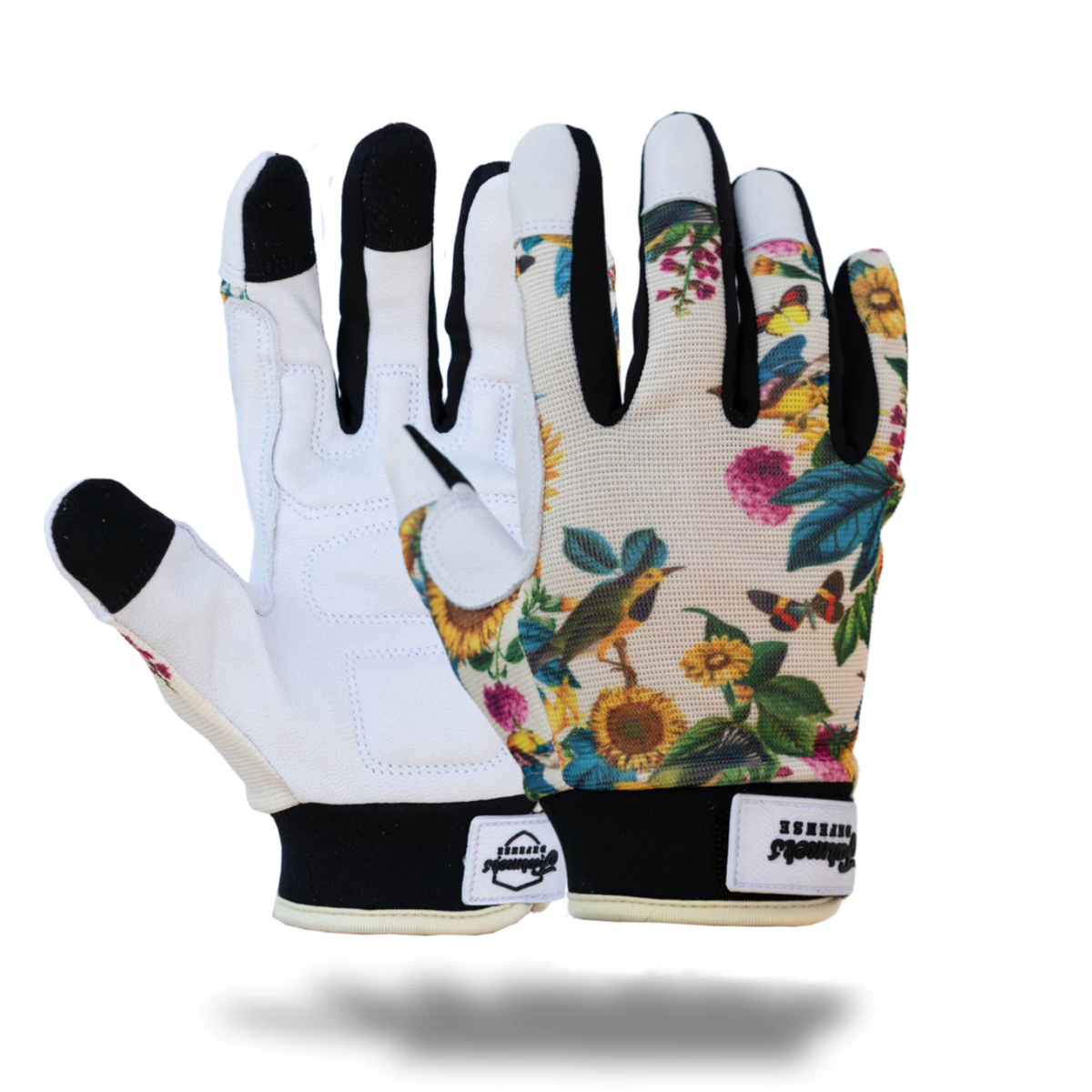 Rugged Guard Leather Gloves - Garden Flower